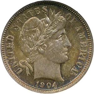 image for: 1904 10c NGC/CAC MS64