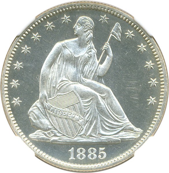 image for: 1885 50c NGC Proof 66 Cameo