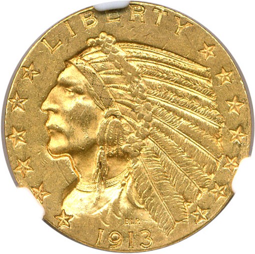image for: 1913-S $5 NGC AU58