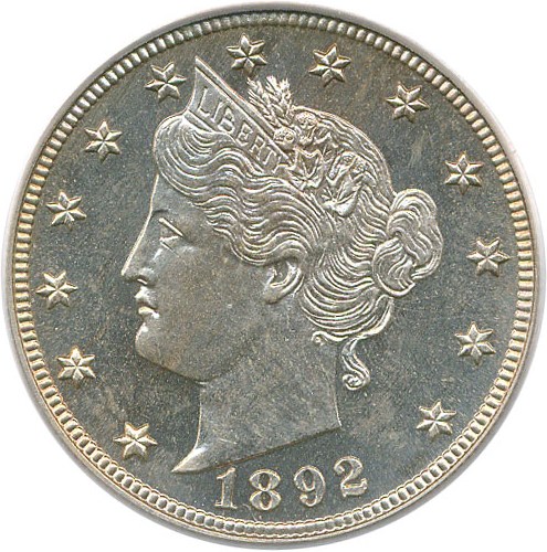 image for: 1892 5c PCGS/CAC Proof 65