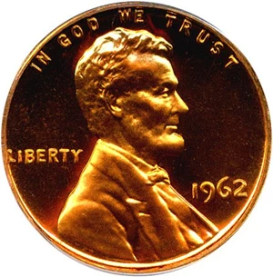 image for: 1962 1c PCGS Proof 68 RD DCameo