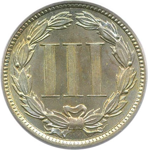 image for: 1882 3cN PCGS/CAC MS64+