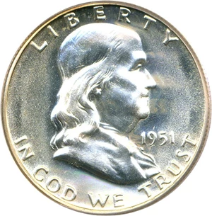 image for: 1951 50c PCGS Proof 66