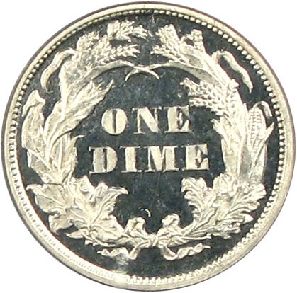 image for: 1869 10c PCGS Proof 63