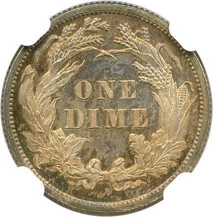 image for: 1877 10c NGC/CAC Proof 65 Cameo