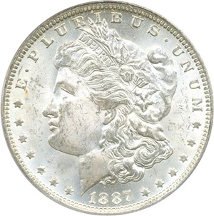 image for: 1887/6-O $1 PCGS MS64