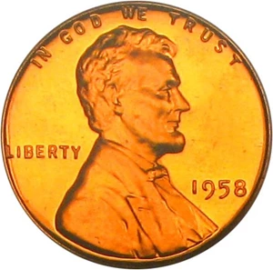 image for: 1958 1c PCGS Proof 68 RD Cameo