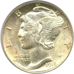 image for: 1918-S 10c PCGS/CAC MS65 FB OGH