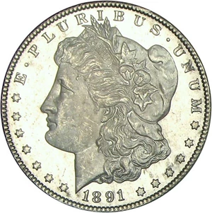 image for: 1891-CC $1 PCGS/CAC MS64 PL