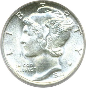 image for: 1944 10c PCGS MS65 FB OGH