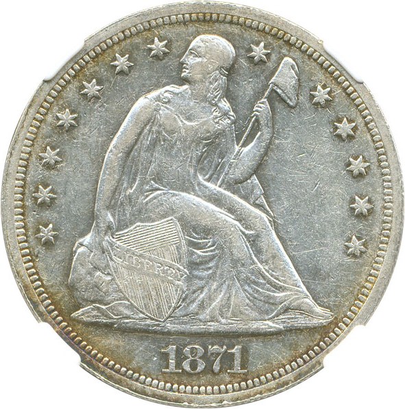 image for: 1871 $1 NGC Proof 45