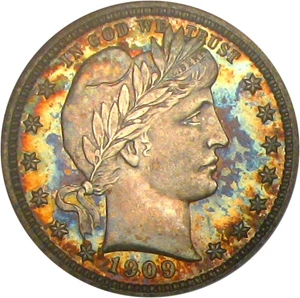 image for: 1909 25c NGC/CAC Proof 64 * Color *