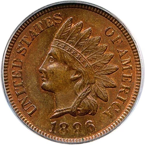 image for: 1896 1c PCGS MS65 RB