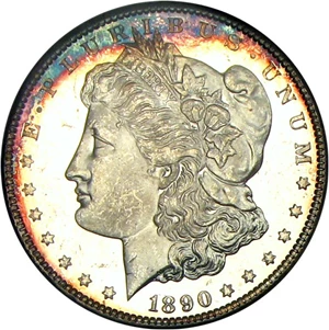 image for: 1890-CC $1 PCGS/CAC MS64 DMPL