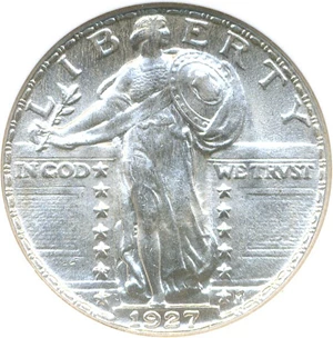 image for: 1927 25c NGC/CAC MS66