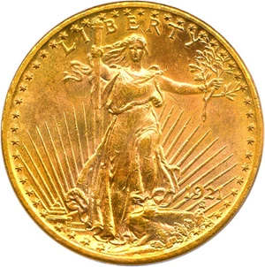 image for: 1921 $20 PCGS MS63