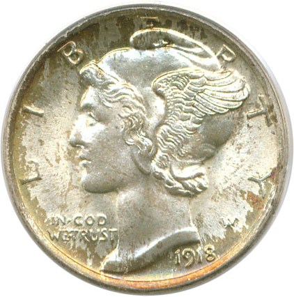 image for: 1918 10c PCGS MS66 FB