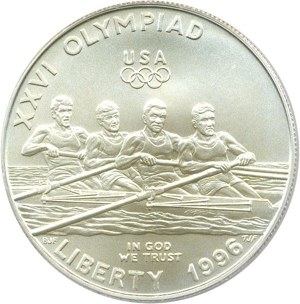 image for: 1996-D $1 PCGS MS69 (Olympic Rowing)