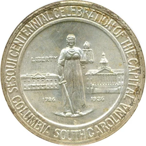 image for: 1936-S Columbia 50c NGC/CAC MS66