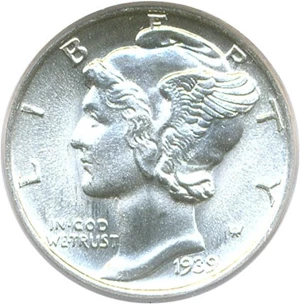 image for: 1939 10c PCGS/CAC MS66 FB