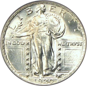 image for: 1920 25c PCGS/CAC MS65 FH