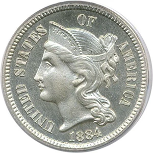 image for: 1884 3cN PCGS/CAC Proof 66