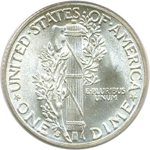 image for: 1936-S 10c PCGS MS67