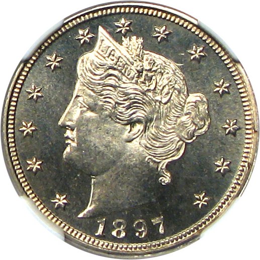 image for: 1897 5c NGC/CAC Proof 66