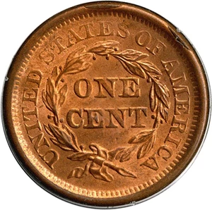 image for: 1850 1c PCGS MS65 RD OGH