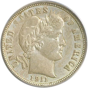 image for: 1911-D 10c PCGS AU53 OGH