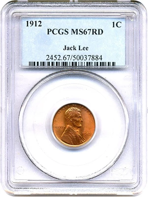 image for: 1912 1c PCGS MS67 RD