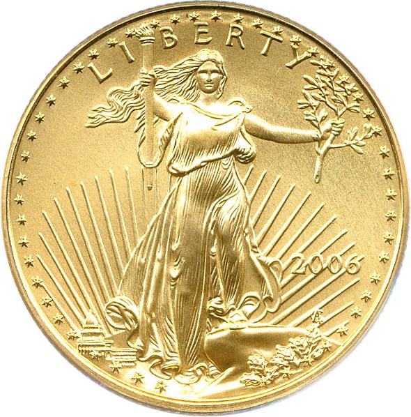image for: 2006 $25 PCGS MS69 (Gold Eagle, First Strike)