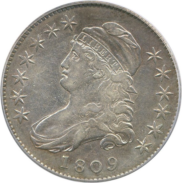 image for: 1809 50c PCGS VF35 (III Edge)