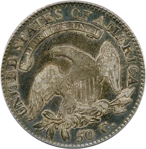 image for: 1817 50c PCGS VF35 (181.7, Punctuated Date)