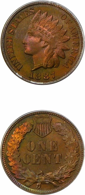 image for: 1887 1c PCGS Proof 66 RB OGH
