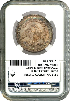 image for: 1811 50c NGC/CAC MS68 -- The Only CAC-68 for the series!