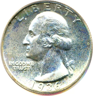image for: 1936 25c PCGS Proof 65