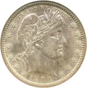 image for: 1900-S 25c NGC MS62