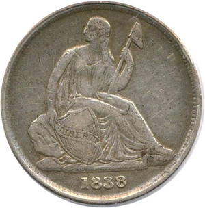 image for: 1838-O 10c PCGS VF35 (No Stars)