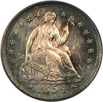 image for: 1854-O H10c PCGS MS64 (Arrows) * Color *