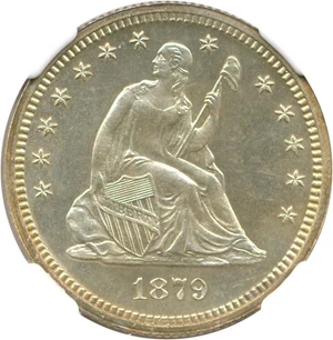 image for: 1879 25c NGC Proof 64