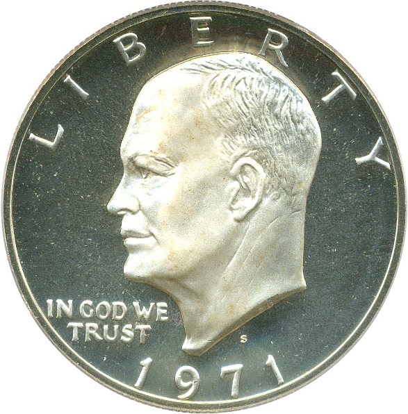 image for: 1971-S $1 PCGS Proof 69 DCameo (Silver)