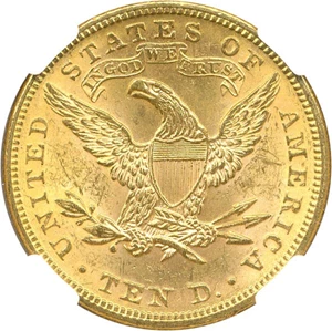 image for: 1896 $10 NGC MS63