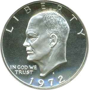 image for: 1972-S $1 PCGS Proof 69 DCameo (Silver)