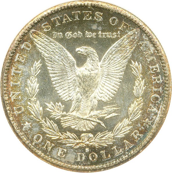 image for: 1890-S $1 NGC MS62 DPL * Color *