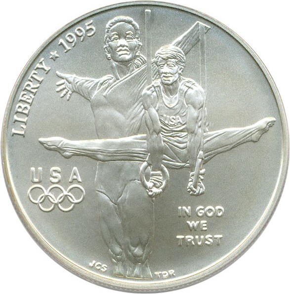image for: 1995-D $1 PCGS MS69 (Olympic Gymnastics)