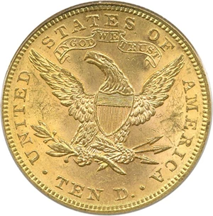 image for: 1896 $10 PCGS MS63