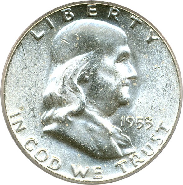 image for: 1953 50c PCGS MS64 FBL