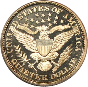 image for: 1900 25c PCGS Proof 64 Cameo