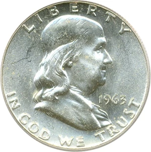 image for: 1963 50c PCGS MS64 FBL OGH